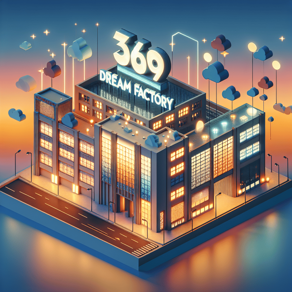 369 DREAM FACTORY, 3d render text effect image
