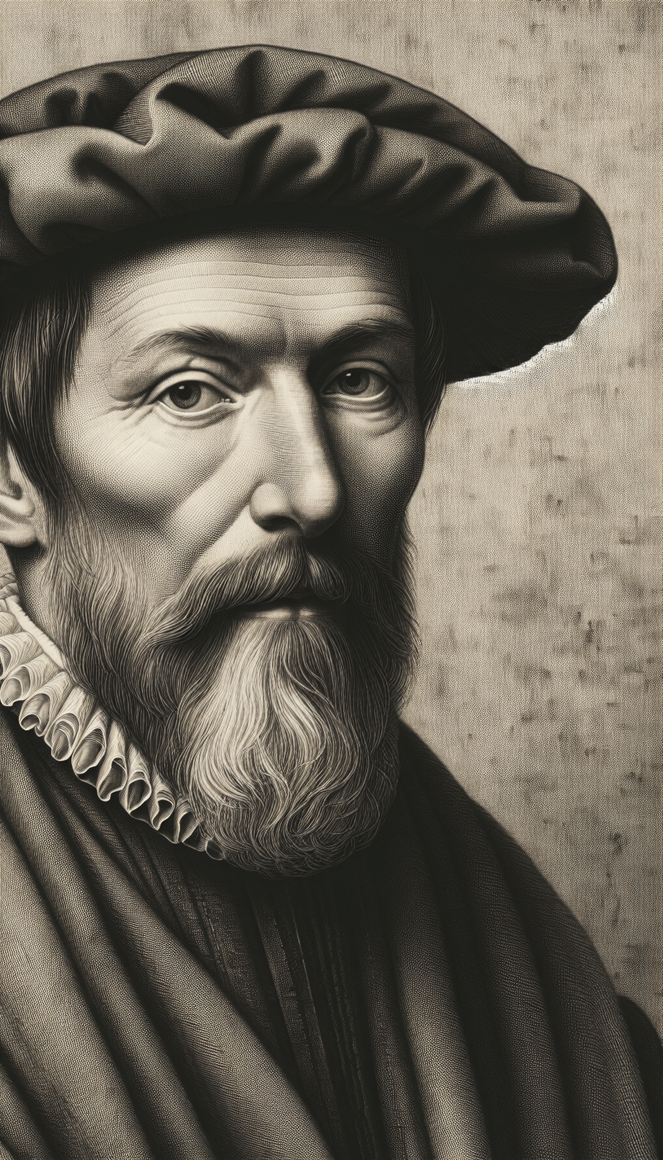 Montaigne, portrait photography text effect image