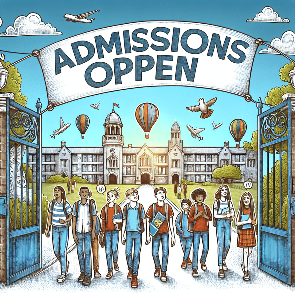 Admissions open text effect image