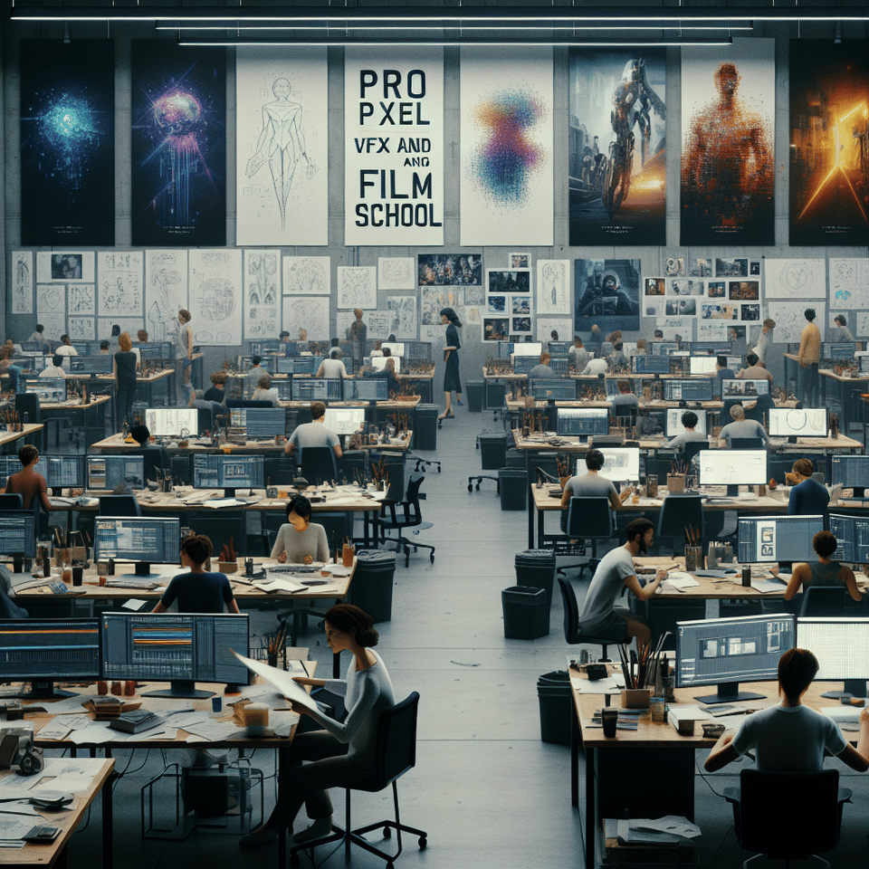 PRO FRAME PIXEL VFX AND FILM SCHOOL text effect image