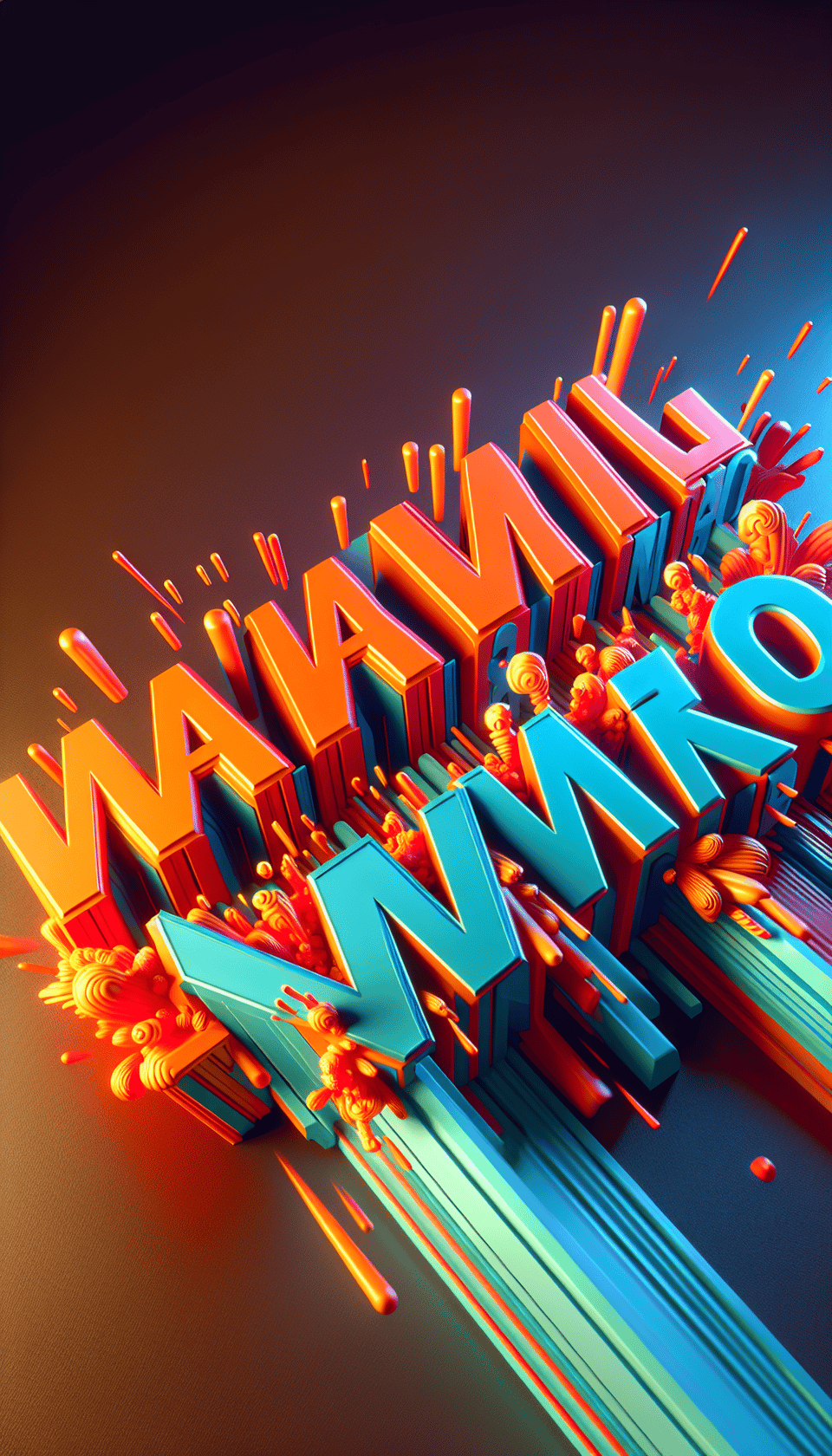 Text  KAMAALU KAMAALU', cinematic, 3d render, poster text effect image