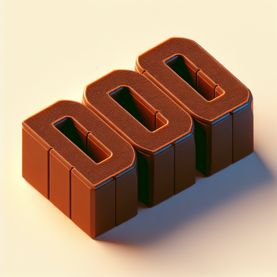 convert DOMO text into 3d illustrated text text effect image