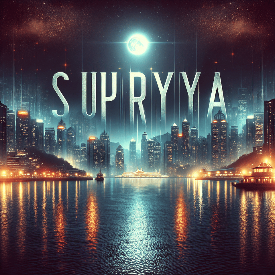 supriya, cinematic, typography text effect image