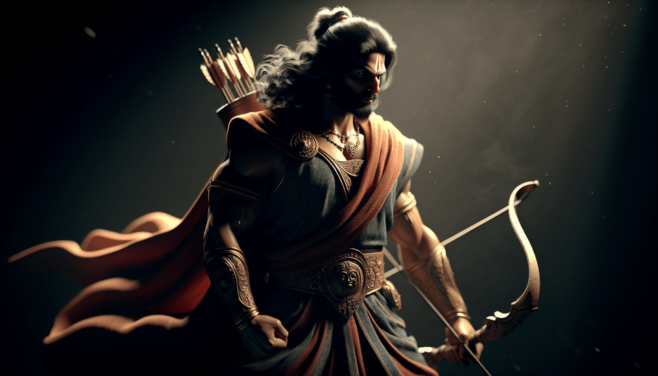 Rama, cinematic, 3d render text effect image