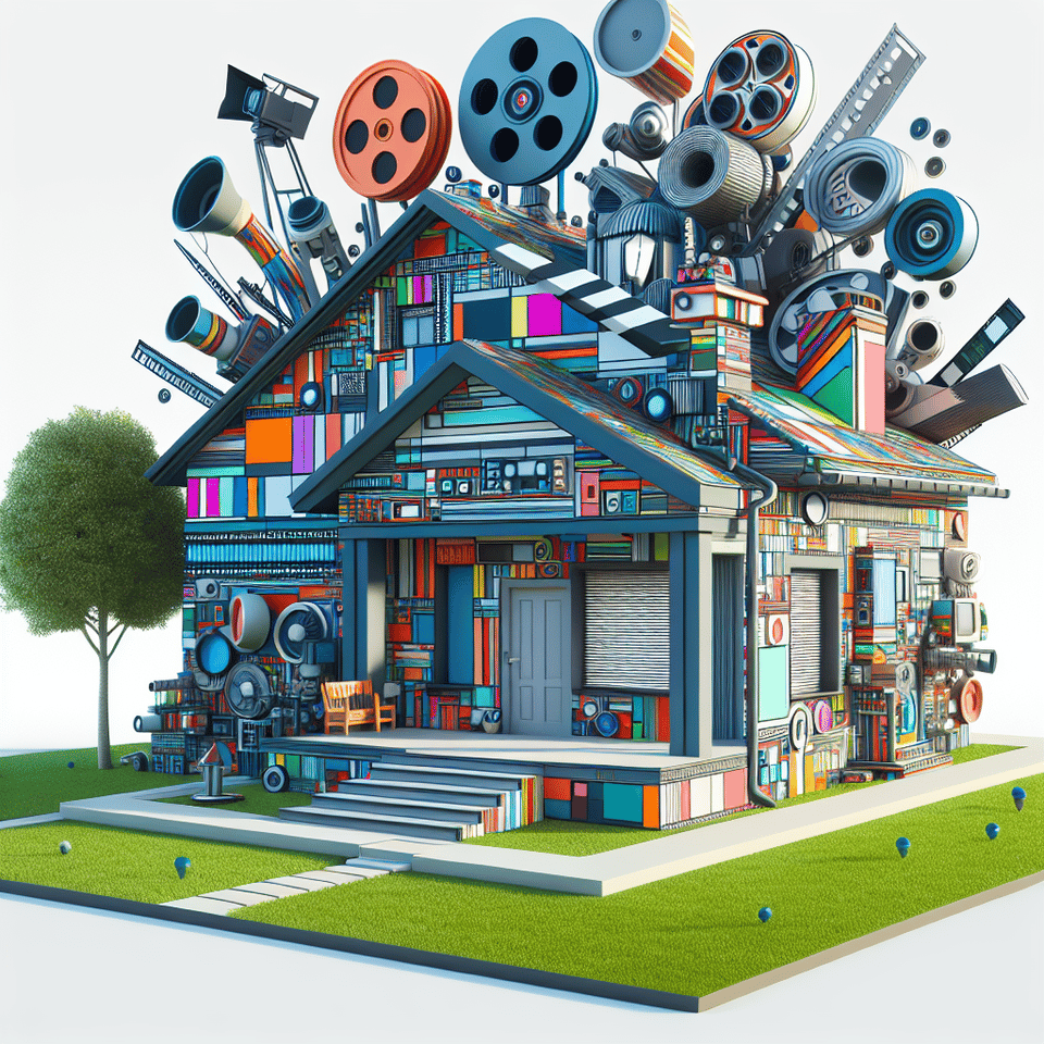 Visual Media House text effect image