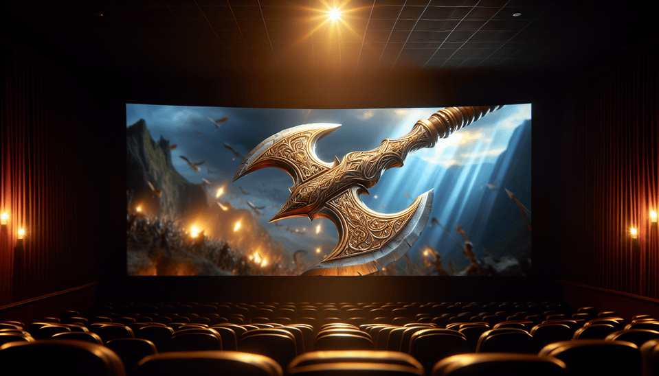 axe, cinematic text effect image