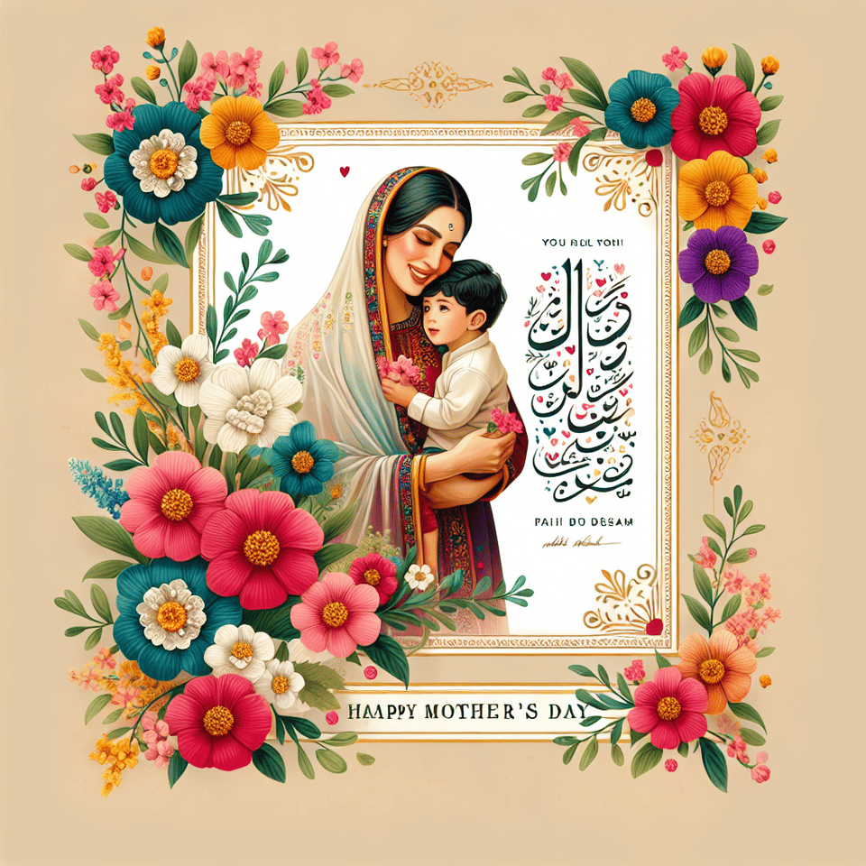 Mother's Day, poster text effect image