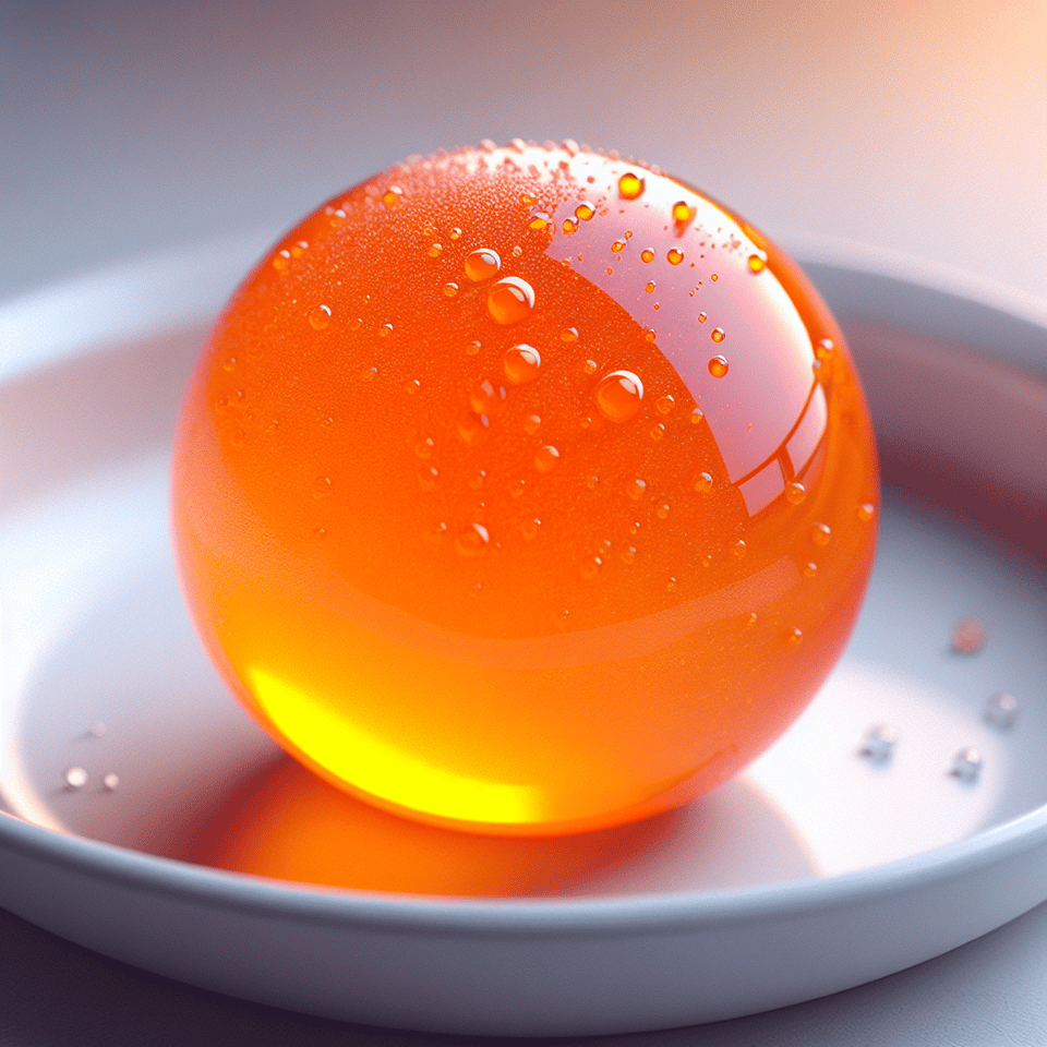 A delicious orange candy text effect image