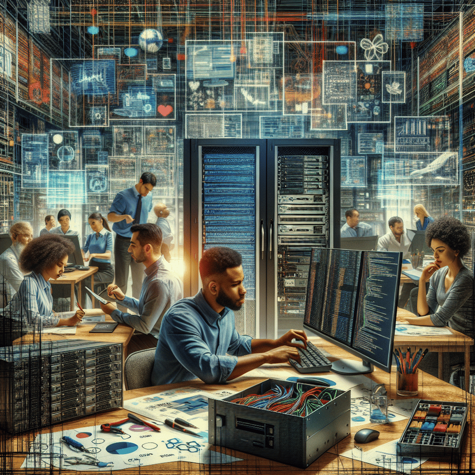 information technology text effect image