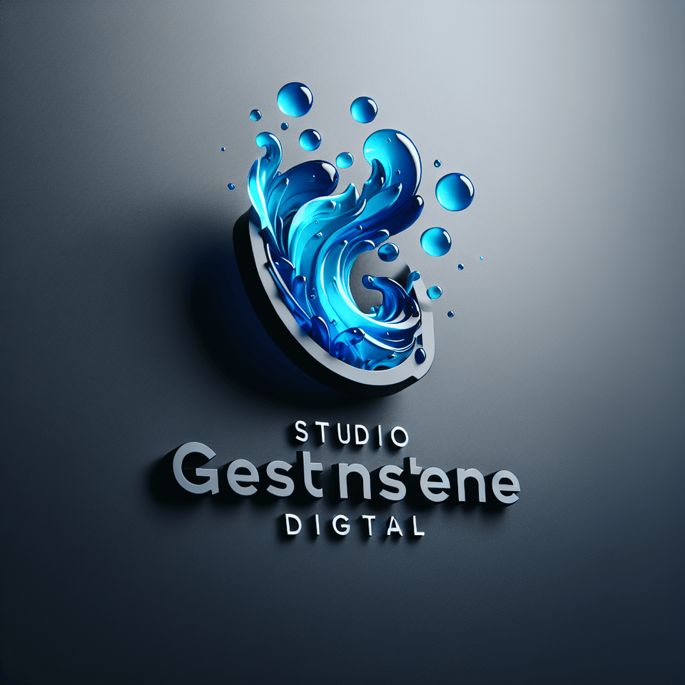 Studio ogia Digital logo design 3d water effects text effect image