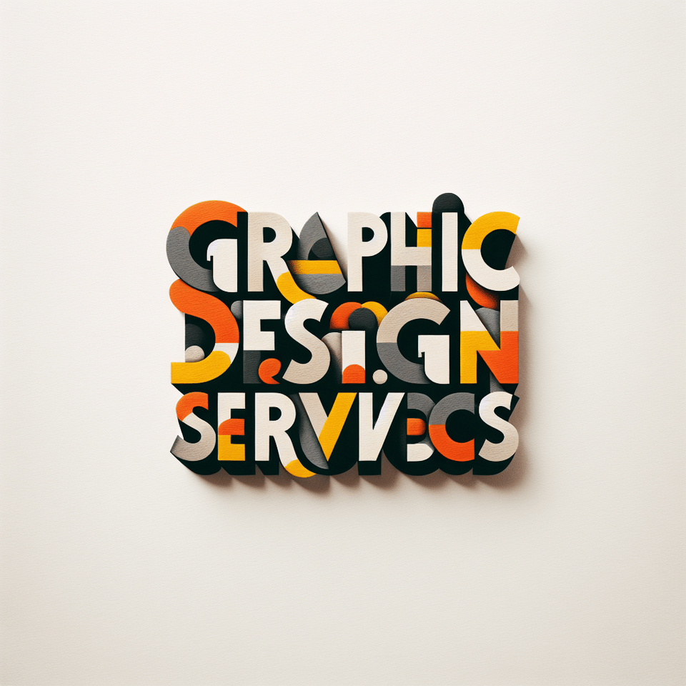 Text Graphic Design Services creative lettering in white background text effect image
