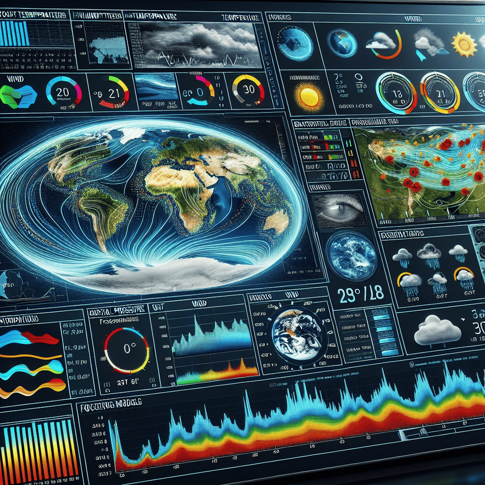 weather events analysis dashboard text effect image