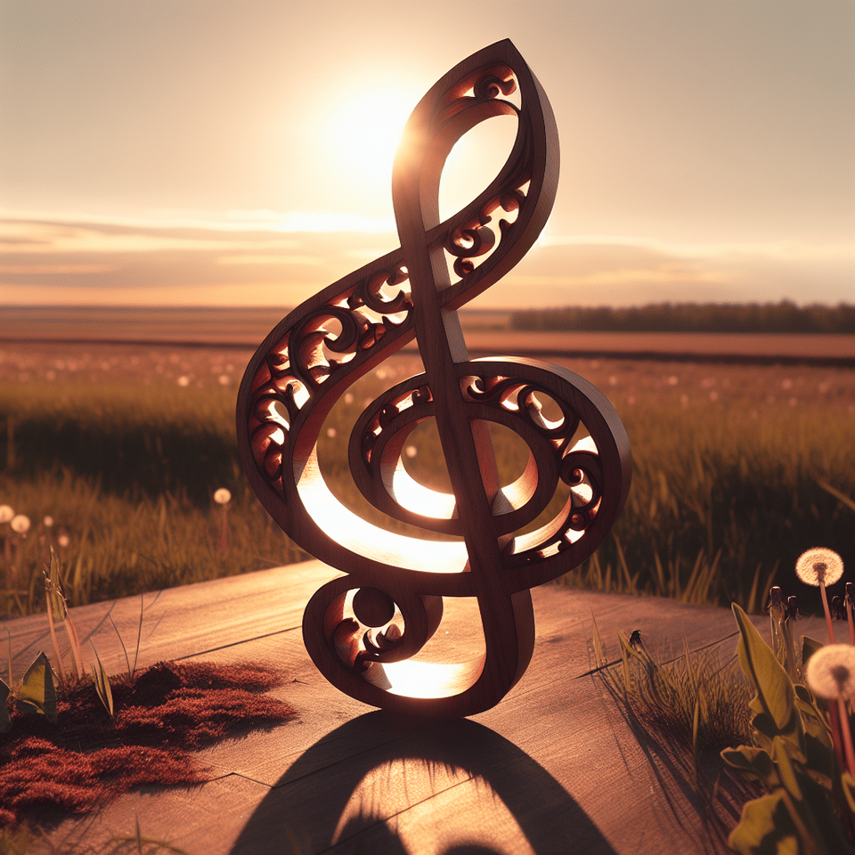 Music symbol text effect image