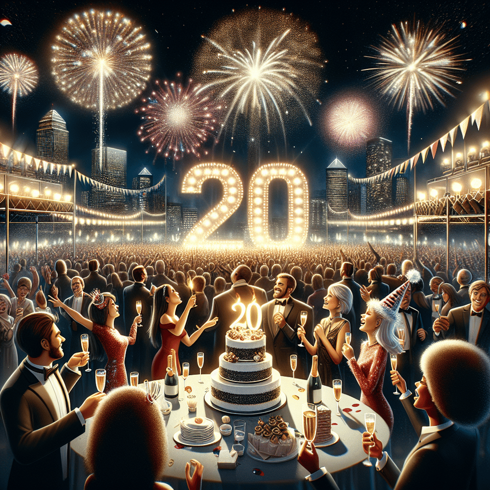 20 Yearsb celibration text effect image