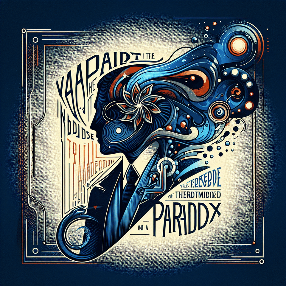 The Popular Paradox, typography, cinematic, illustration text effect image