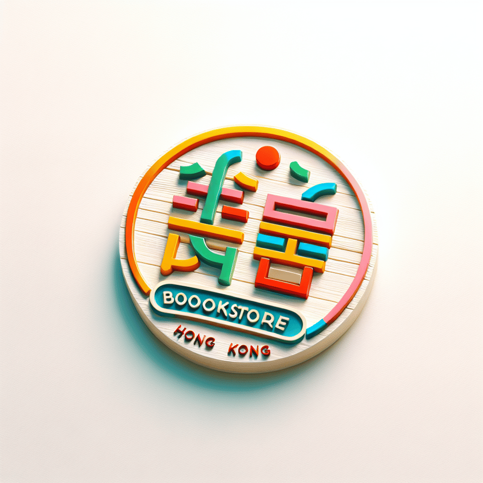 香港書店 彩色商標 白色底色 text effect image