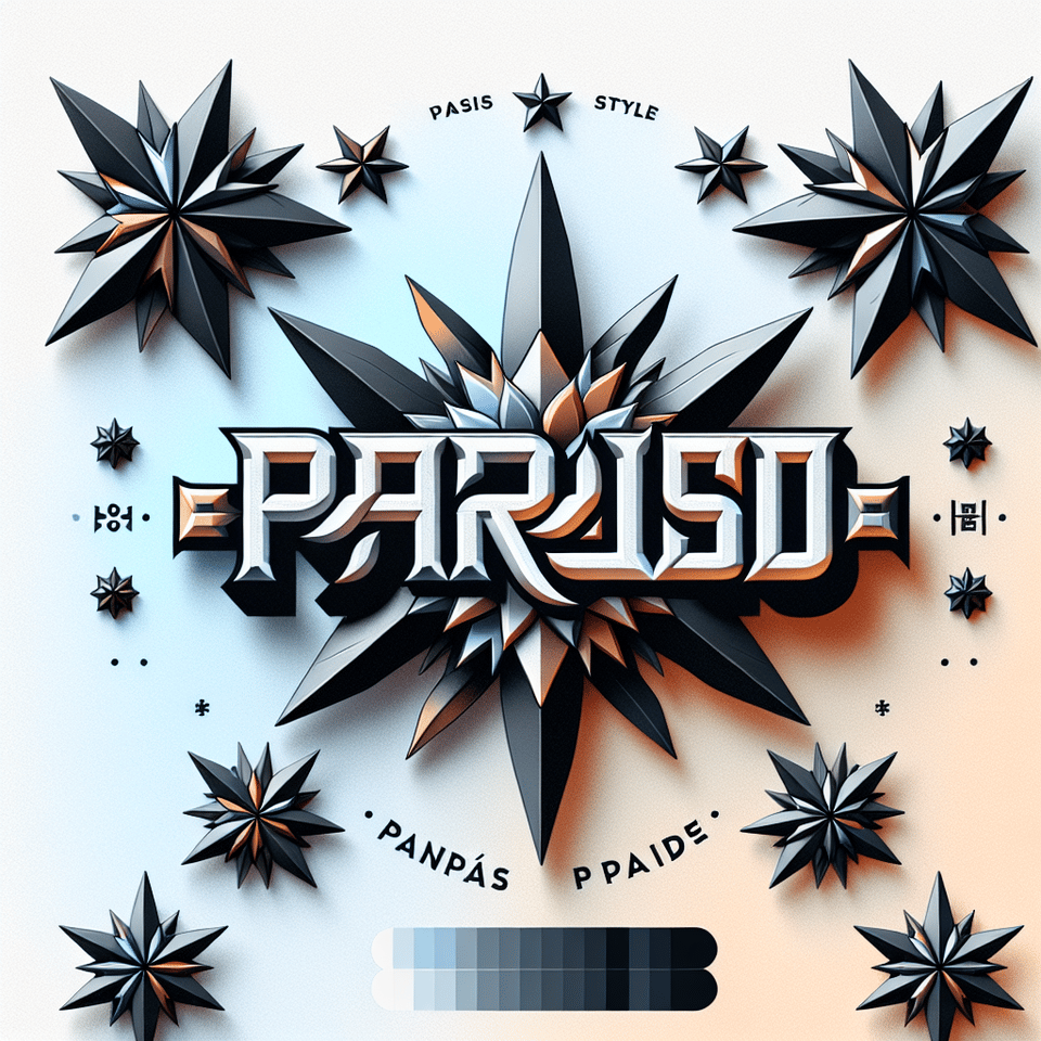 text PARAÍSO EP Ninja stars elegance style text effect, sharp detail text effect image