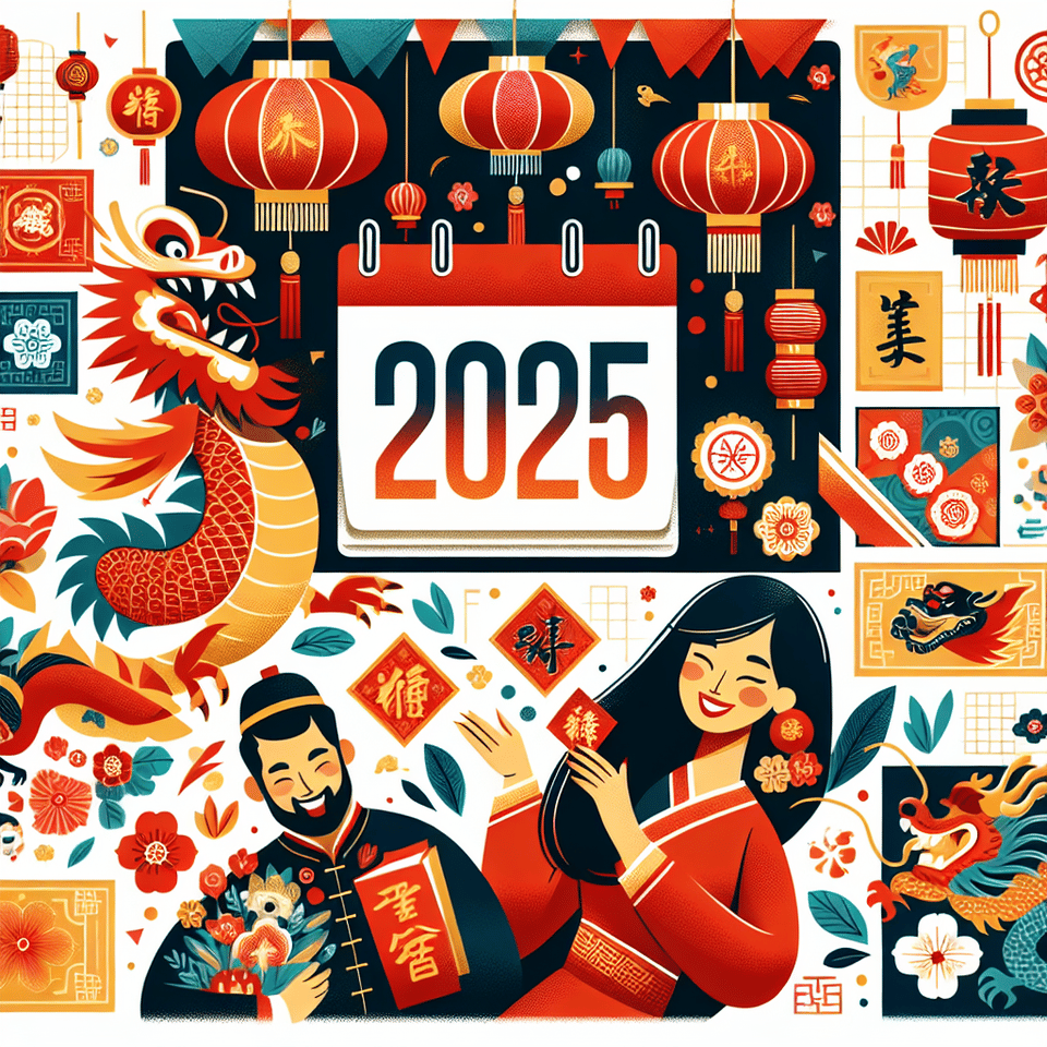 中國新年風格的2025 text effect image