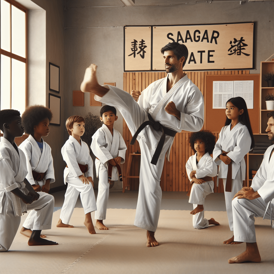 SAGAR KARATE TRAINING text effect image