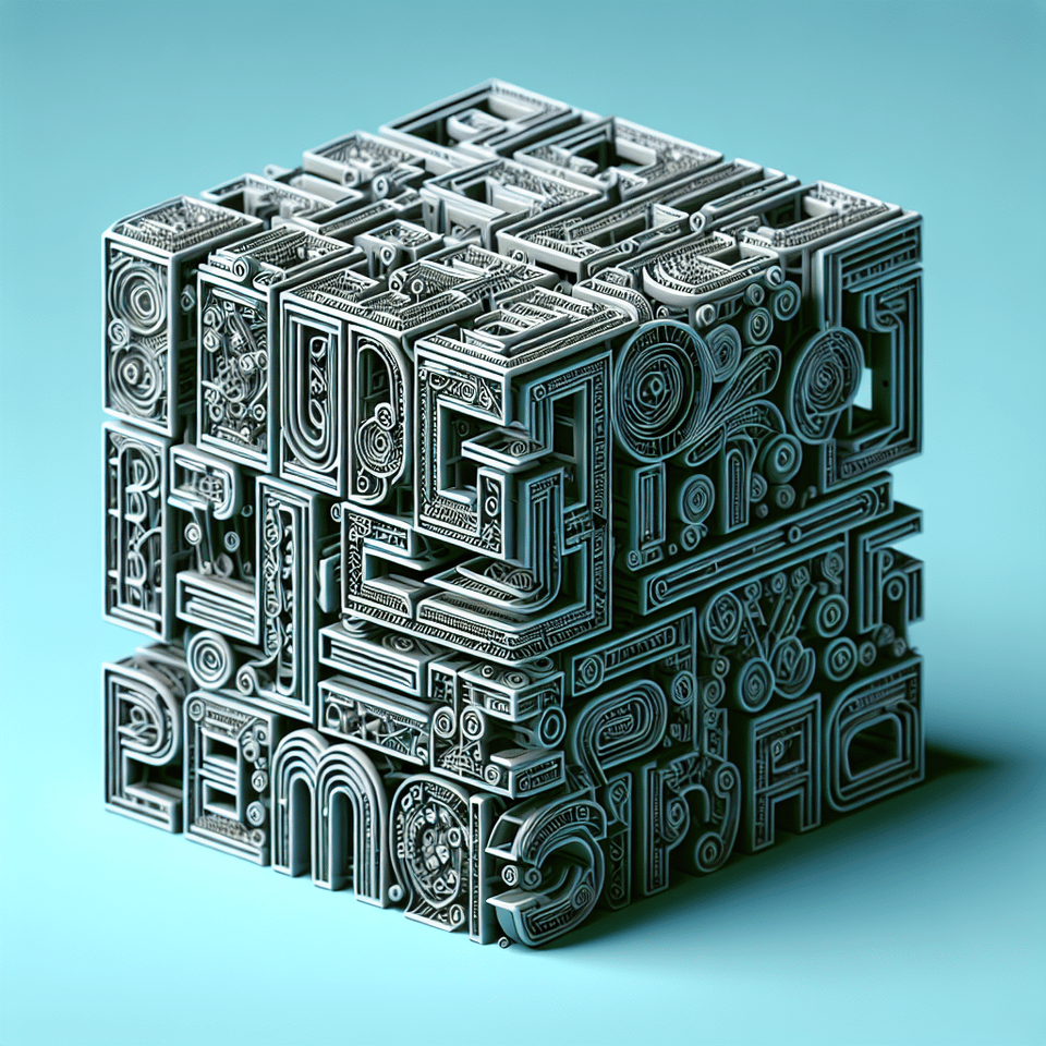 athul krishna, typography, 3d render text effect image