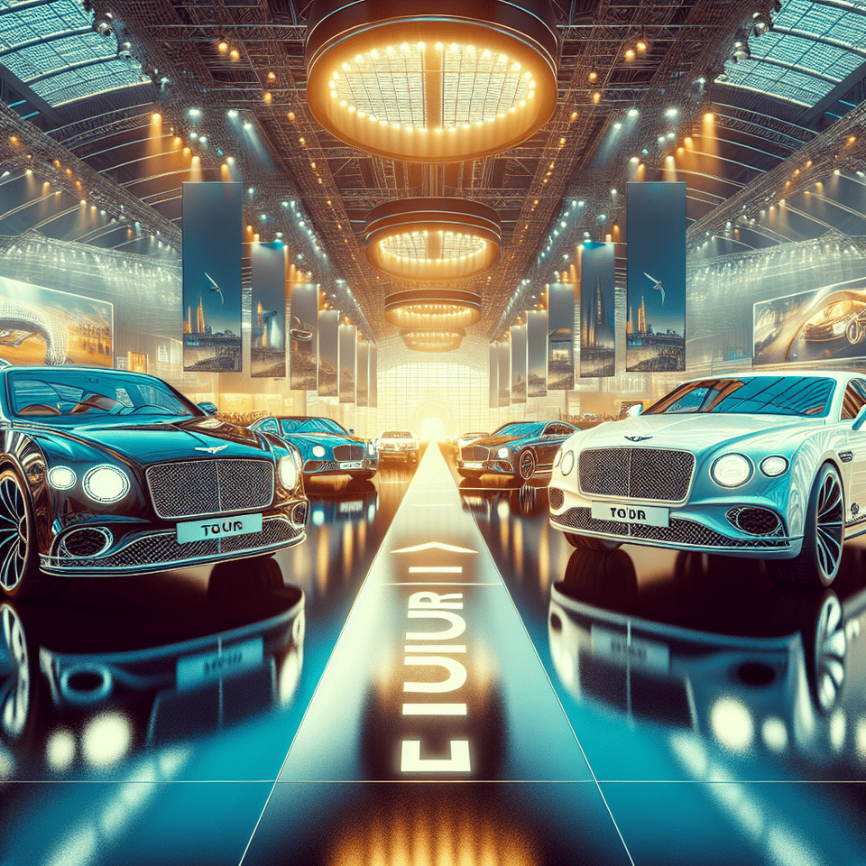 Bentley cars place in a text with, text named TOUR text effect image