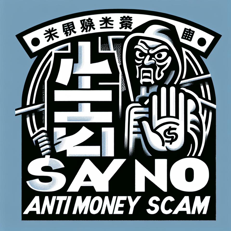 lawanscsam anti money scam say no in chinese text effect image