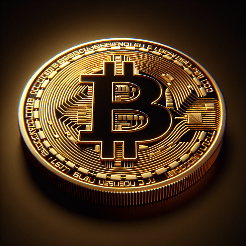 Bitcoin , 3d render, poster text effect image