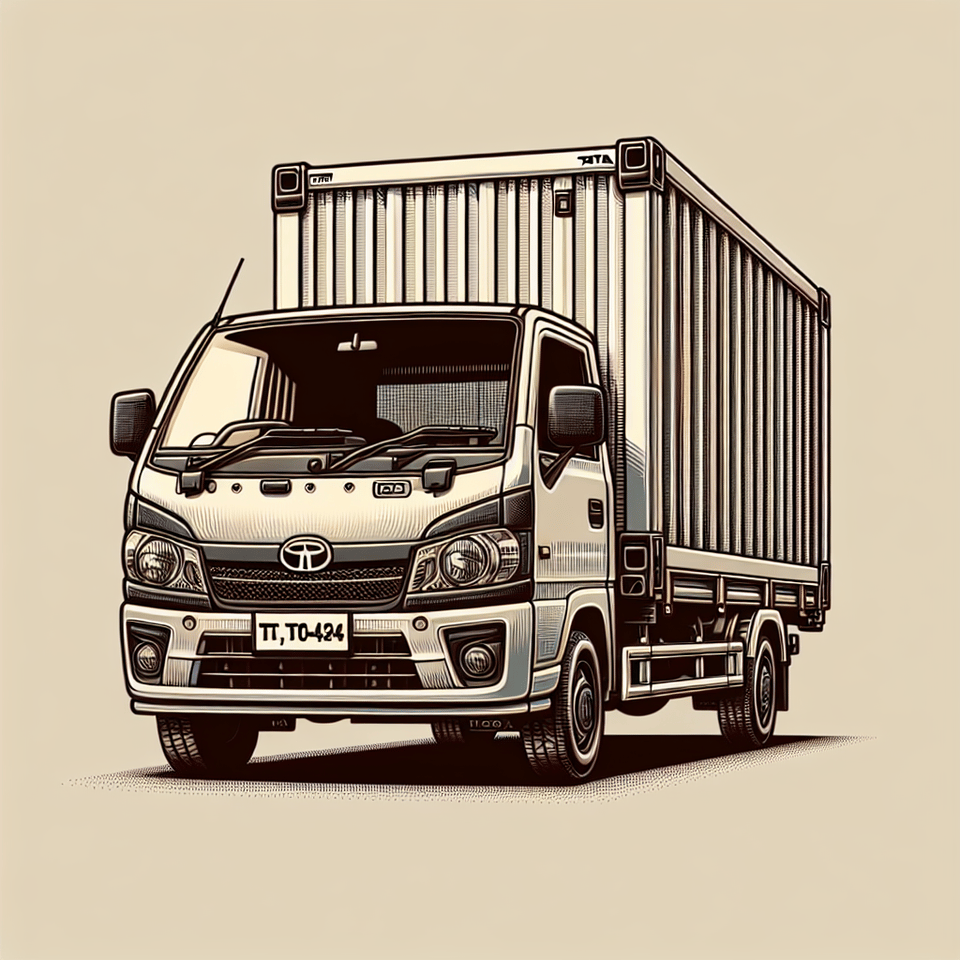 tata ace container body text effect image