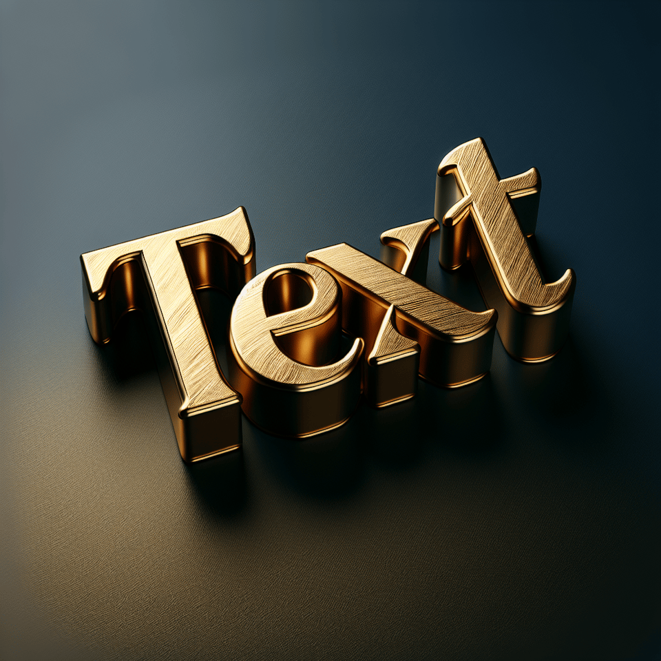 gold text text effect image