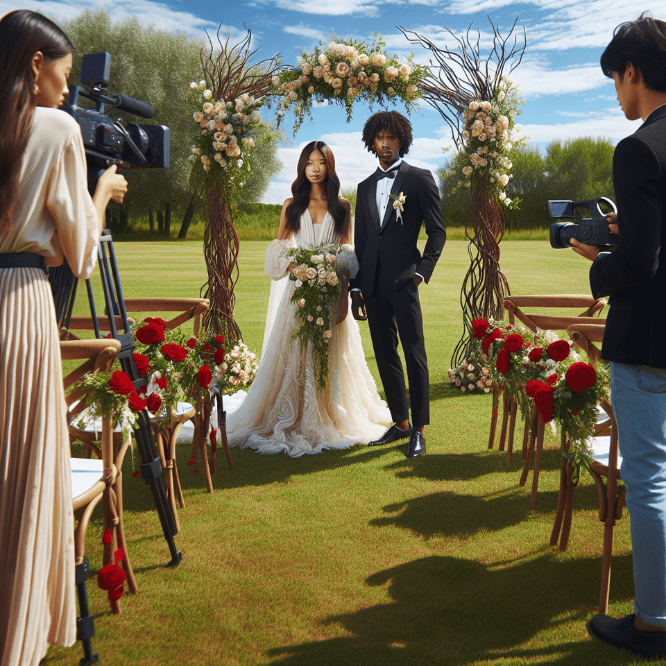 Outdoor Wedding Photography & Videography text effect image