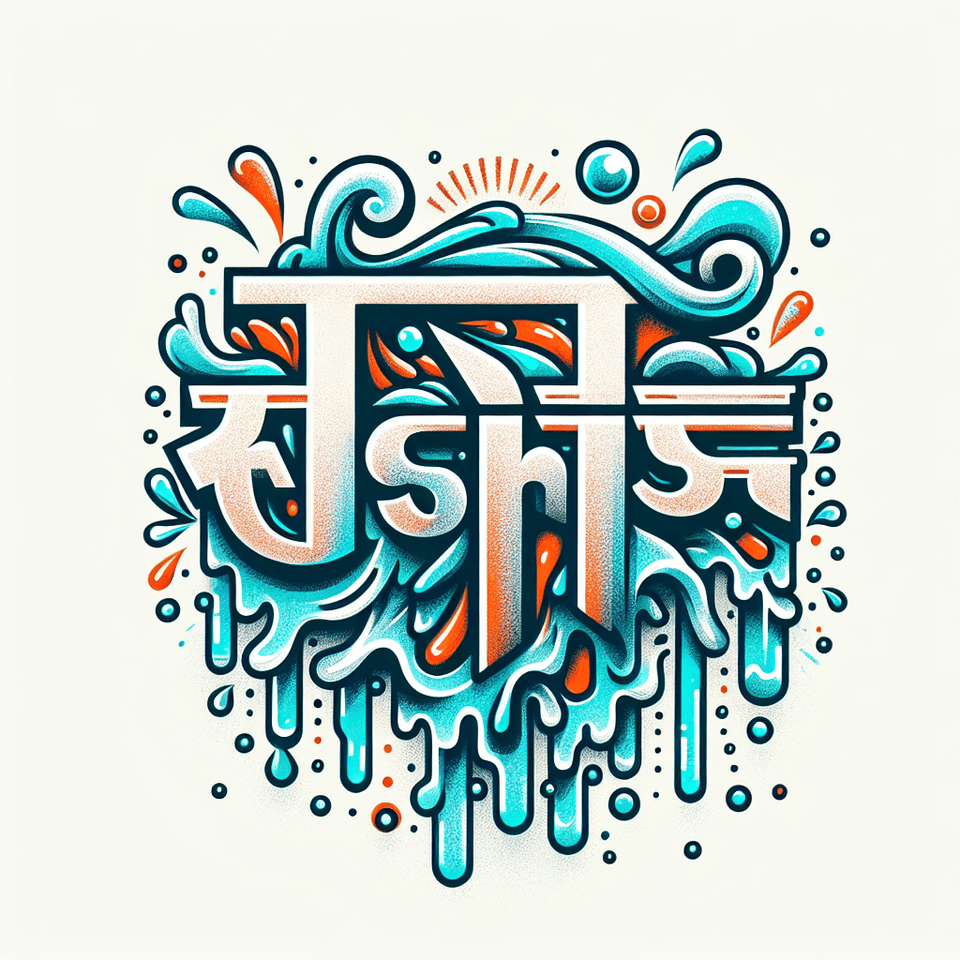 Create the text looks like very cool and wet തണുത്ത് വിറയ്ക്കാൻ text effect image