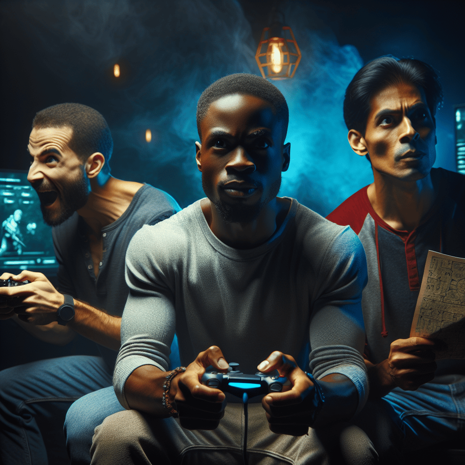 gaming plays men text effect image