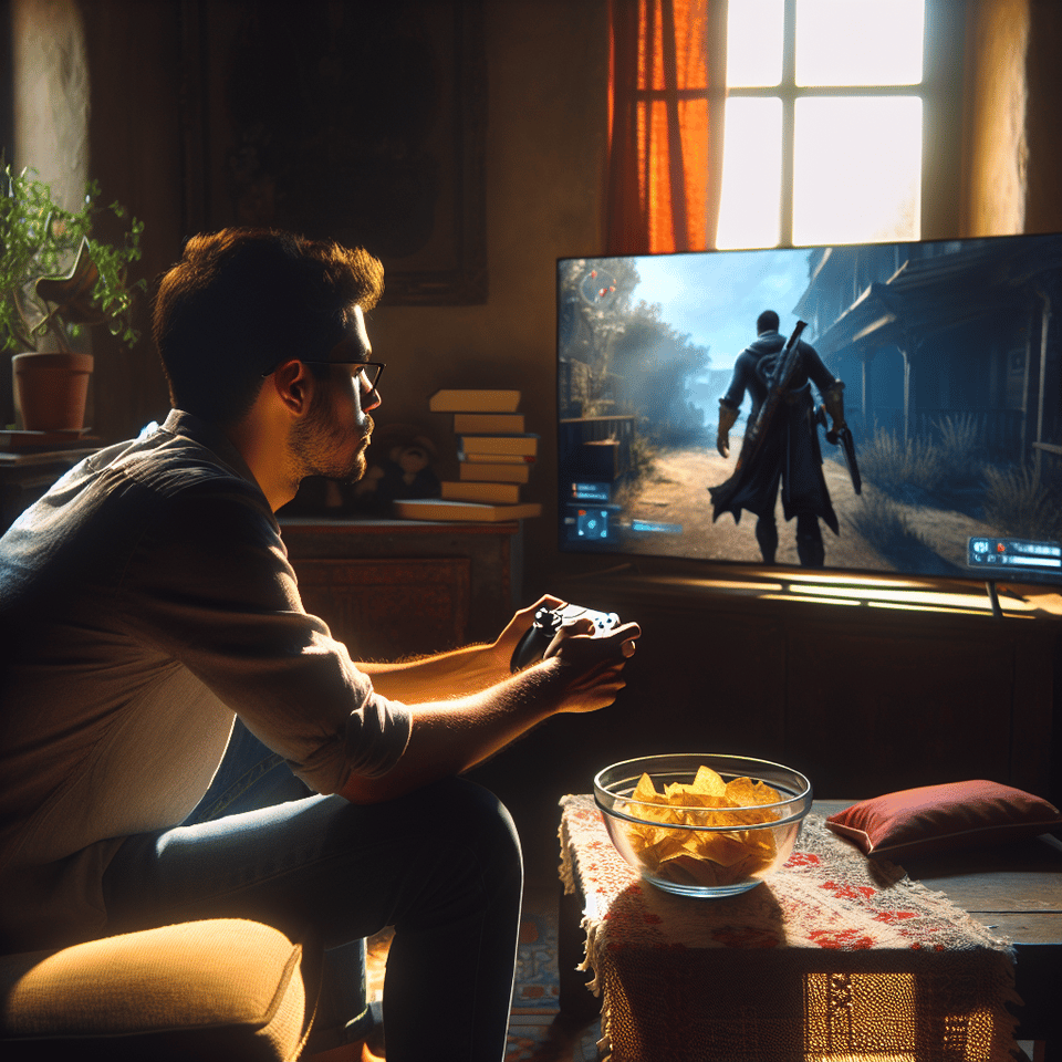 gaming plays solo men text effect image