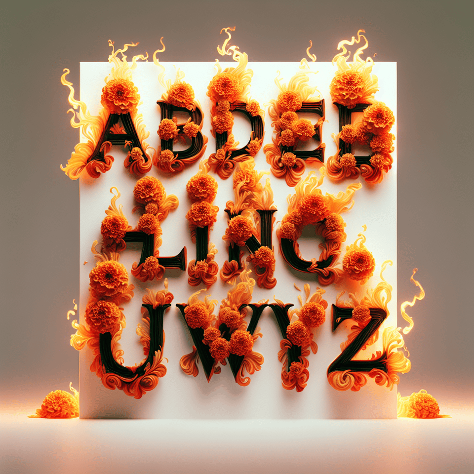 text জুইফুল fire alphabet text effects on white background, cinematic text effect image