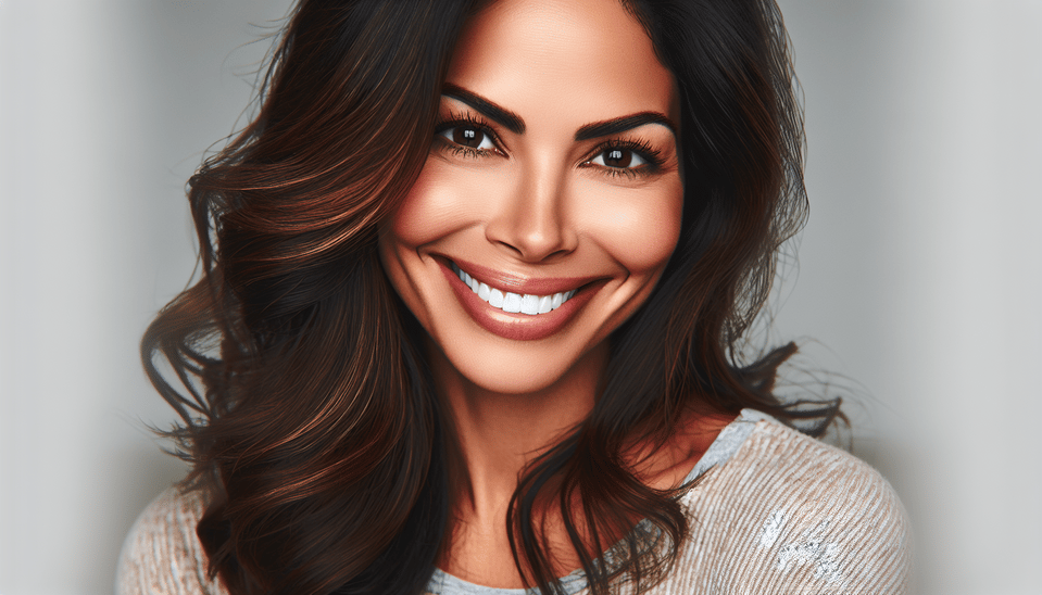 a smile woman text effect image