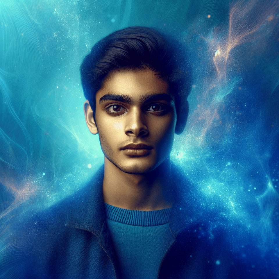 vivek mane a 19years man blue back ground best qulite creat imeg text effect image