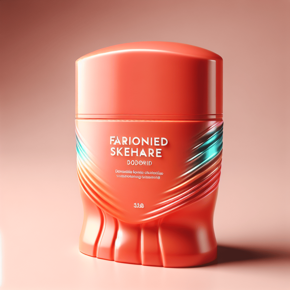 珊瑚 乳液 除臭, vibrant, product, 3d render, fashion text effect image