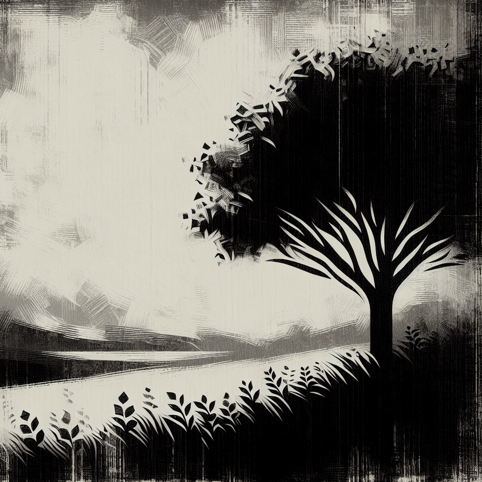 長效時間黑白簡易圖標, painting text effect image