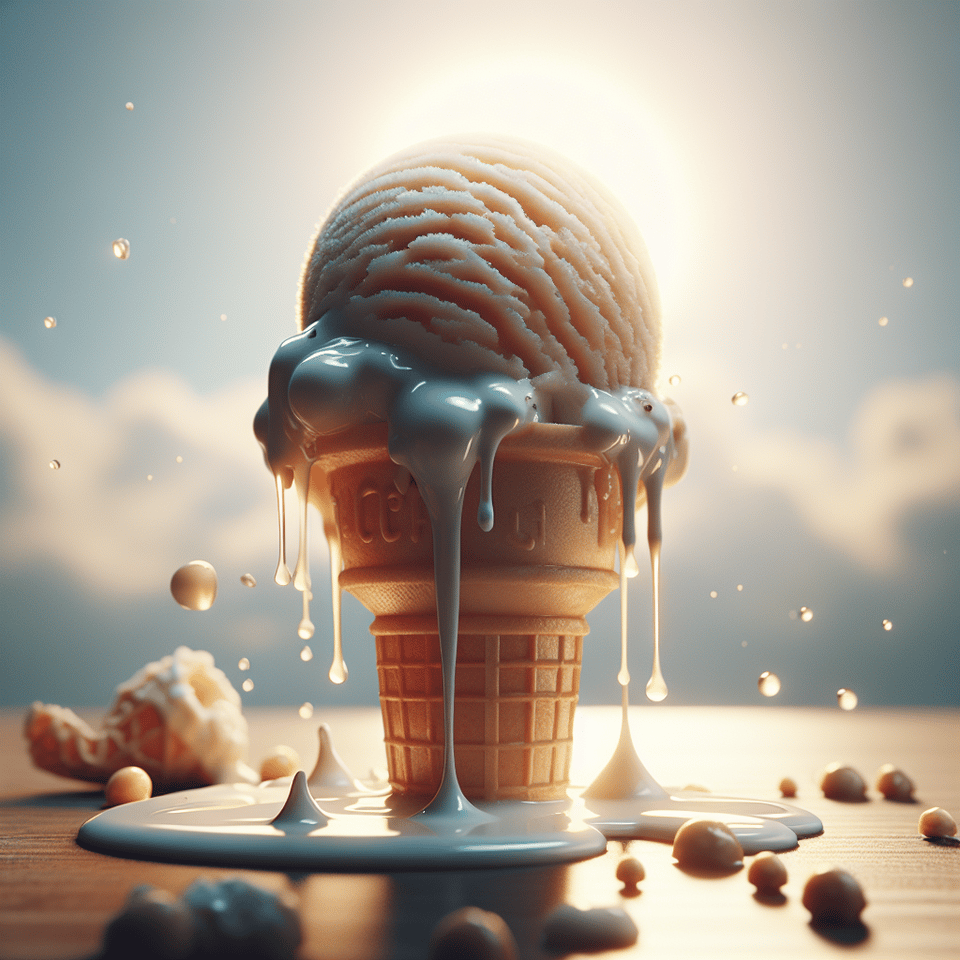 ICE CREAM TIME LAPSE, illustration text effect image