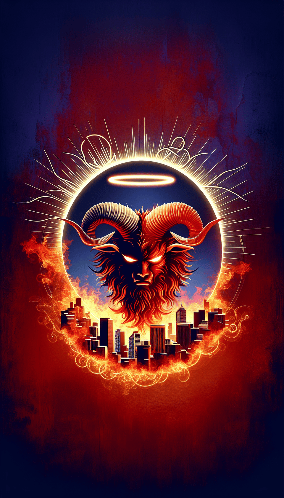 AFS KANPUR CALLS UPON THE HORNS AND THE HALOS text effect image
