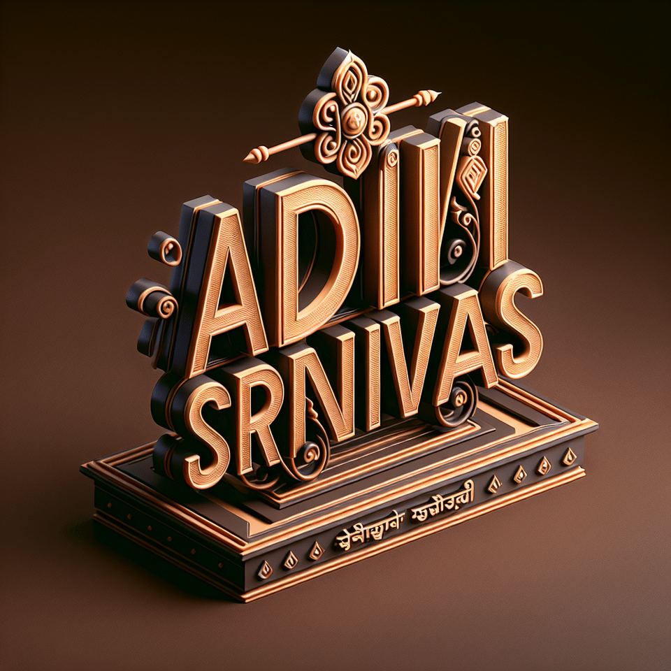  ADIVI SRINIVAS  Theme in 3d text with dark shit background text effect image