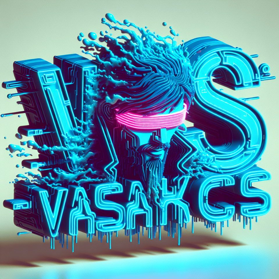 Text VAISAKH C S cyberpunk style, three-dimensional, Neon effect, fluid within text, light background text effect image