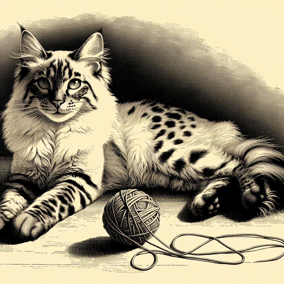 Cat, illustration text effect image
