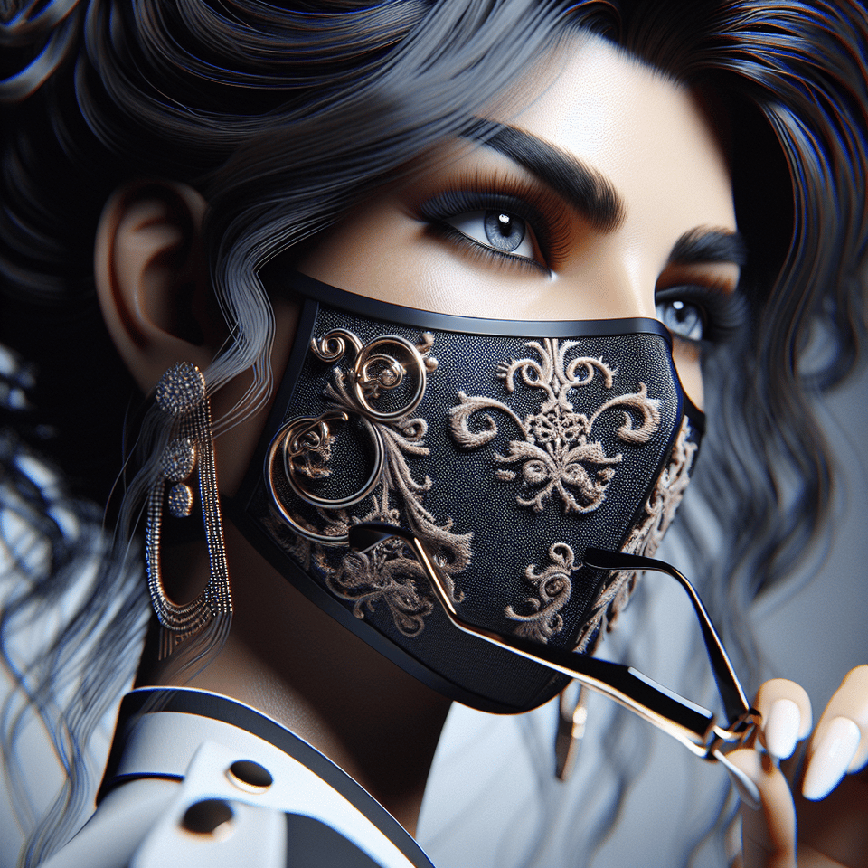 3D美女立体口罩 text effect image