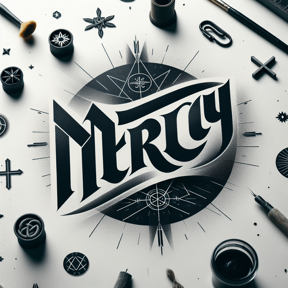 MERCY EXPERIENCE, typography text effect image