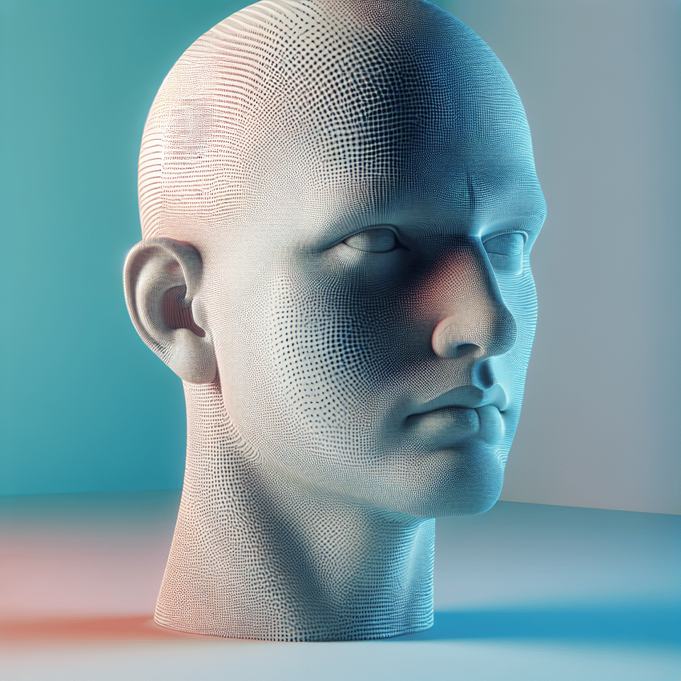 BIG HEAD, 3d render text effect image