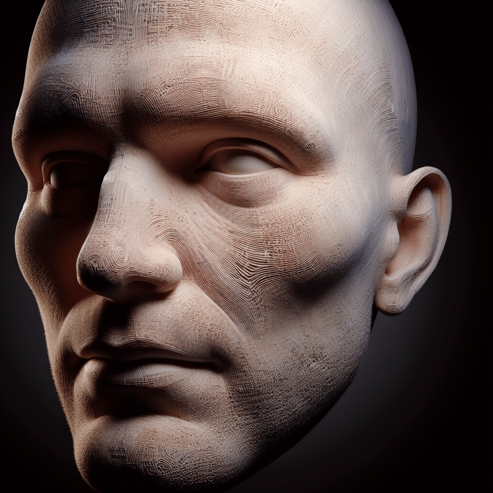BIG HEAD, 3d render text effect image