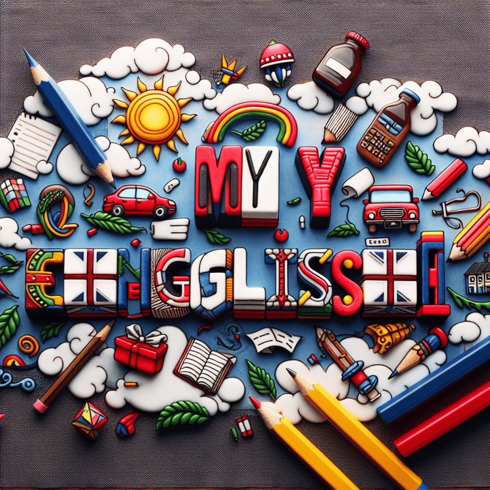 我的英文 text effect image