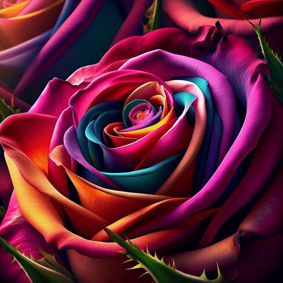 rose flower text effect image
