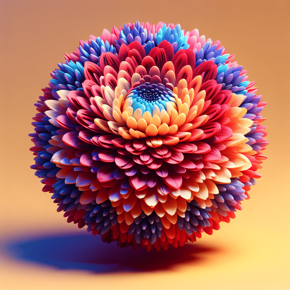 flower, 3d render, poster text effect image